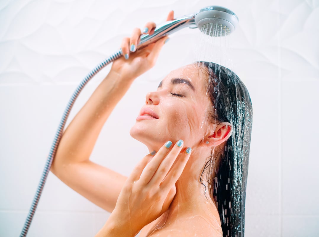 Woman Taking a Shower